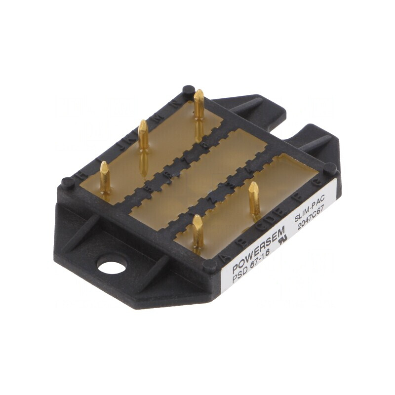 Punte Redresoare Trifazată 1.6kV 68A THT PSD 67/16 | Electronic-mag.ro | Componente Electronice Punte Redresoare Trifazată 1.6kV 68A THT PSD 67/16 | Electronic-mag.ro | Componente Electronice