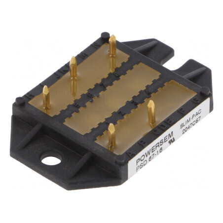 Punte Redresoare Trifazată 1.6kV 68A THT PSD 67/16 | Electronic-mag.ro | Componente Electronice