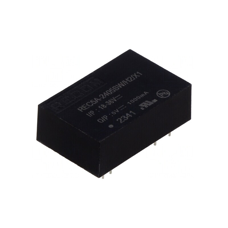 Convertor DC/DC 5W 18-36V la 5V 1A DIP24 | Electronic-mag.ro | Componente Electronice