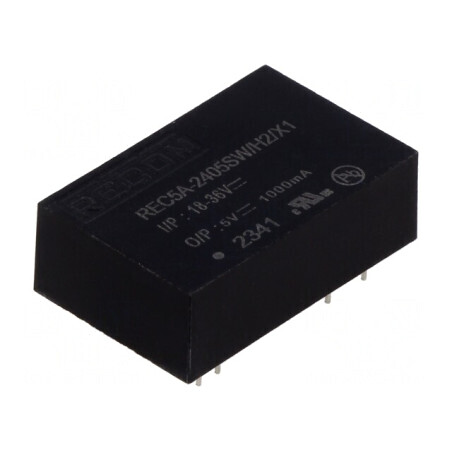 Convertor DC/DC 5W 18-36V la 5V 1A DIP24 | Electronic-mag.ro | Componente Electronice