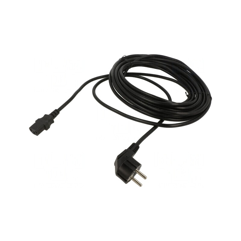 Cablu Alimentare Unghiular 3m IEC C13 10A | Electronic-mag.ro | Componente Electronice
