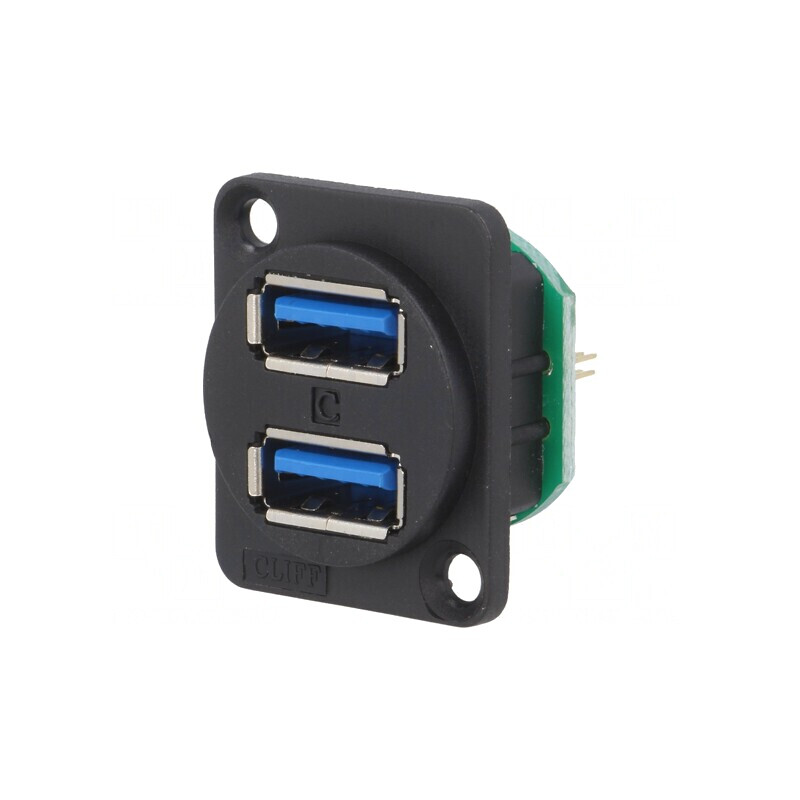 Soclu USB A dublu pini USB 3.0 1.27mm | Electronic-mag.ro | Componente Electronice