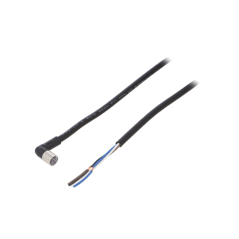 Cablu Conectare M8 4PIN Unghi 2m PVC XS3F | Electronic-mag.ro | Componente Electronice