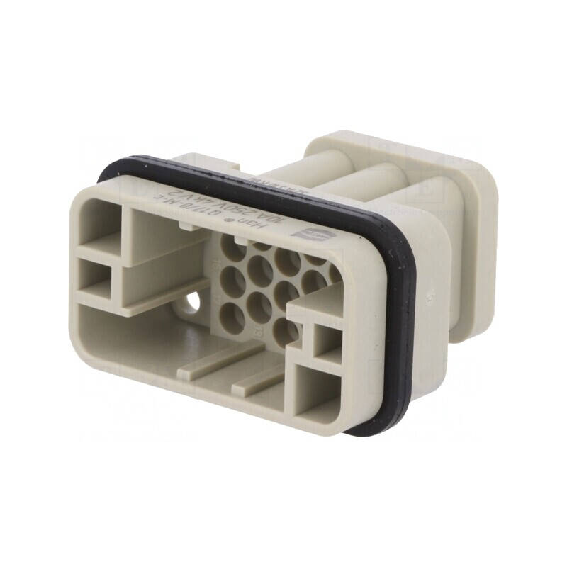Conector HDC Inserturi Contact Tată Han Q 18 17 PE | Electronic-mag.ro | Componente Electronice