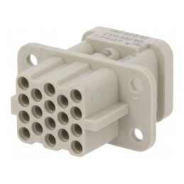 Conector HDC Inserturi Contact Mamă 18 17 PE | Electronic-mag.ro | Componente Electronice