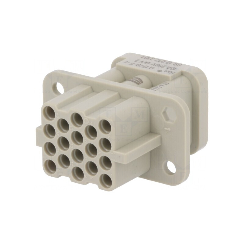 Conector HDC Inserturi Contact Mamă 18 17 PE | Electronic-mag.ro | Componente Electronice