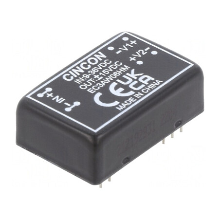 Convertor DC/DC 3W 9-36V la ±15V DIP24 | Electronic-mag.ro | Componente Electronice