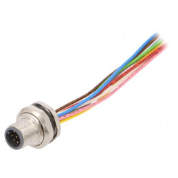 Soclu M12 8 PIN tată DeviceNet/CANopen 0,5m | Electronic-mag.ro | Componente Electronice