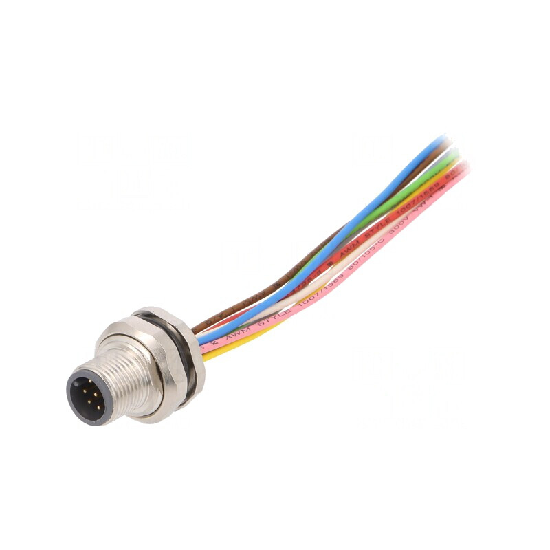 Soclu M12 8 PIN tată DeviceNet/CANopen 0,5m | Electronic-mag.ro | Componente Electronice