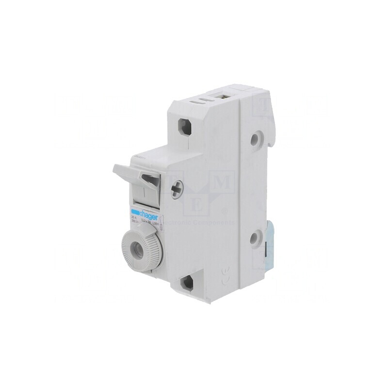 Separator cu Fuzibil 10x38mm pentru Șină DIN 20A 400V Poli 1 | Electronic-mag.ro | Componente Electronice