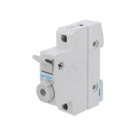 Separator cu Fuzibil 10x38mm pentru Șină DIN 20A 400V Poli 1 | Electronic-mag.ro | Componente Electronice