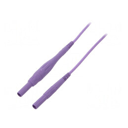 Cablu de conectare cu mufe banană 4 mm, 8A, 200 cm | Electronic-mag.ro | Componente Electronice