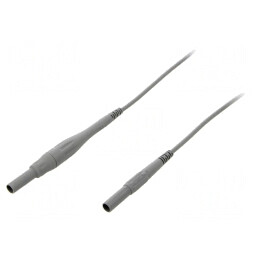 Cablu Conectare 8A Mufă Banană 4mm Gri | Electronic-mag.ro | Componente Electronice
