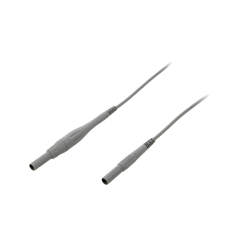 Cablu Conectare 8A Mufă Banană 4mm Gri | Electronic-mag.ro | Componente Electronice