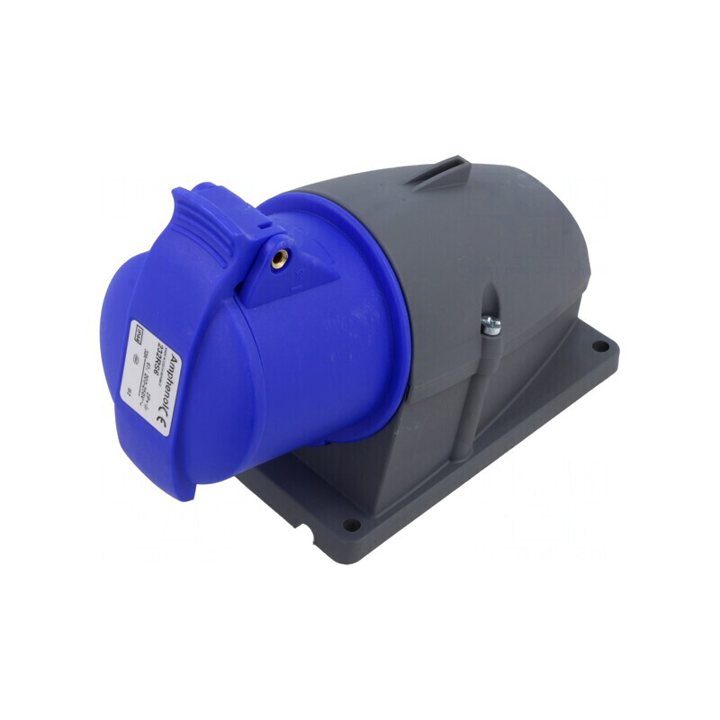 Conector AC Trifazat Soclu Mamă Unghiular IP44 | Electronic-mag.ro | Componente Electronice