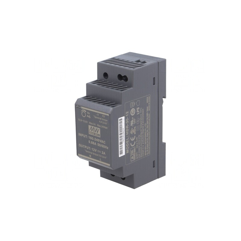 Alimentator Pulsatoriu 24W 12VDC 2A pentru Șină DIN | Electronic-mag.ro | Componente Electronice