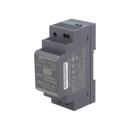Alimentator Pulsatoriu 24W 12VDC 2A pentru Șină DIN | Electronic-mag.ro | Componente Electronice