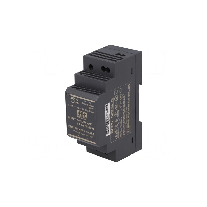 Alimentator Pulsatoriu pentru Șină DIN 36W 48V 0,75A | Electronic-mag.ro | Componente Electronice Alimentator Pulsatoriu pentru Șină DIN 36W 48V 0,75A | Electronic-mag.ro | Componente Electronice