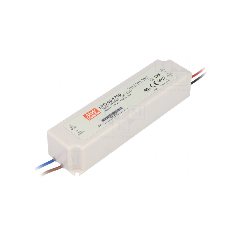 Alimentator LED 59,5W 9-34VDC 1750mA 90-264VAC | Electronic-mag.ro | Componente Electronice Alimentator LED 59,5W 9-34VDC 1750mA 90-264VAC | Electronic-mag.ro | Componente Electronice