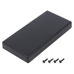 Carcasă universală SMART ABS neagră 64x128x16mm | Electronic-mag.ro | Componente Electronice