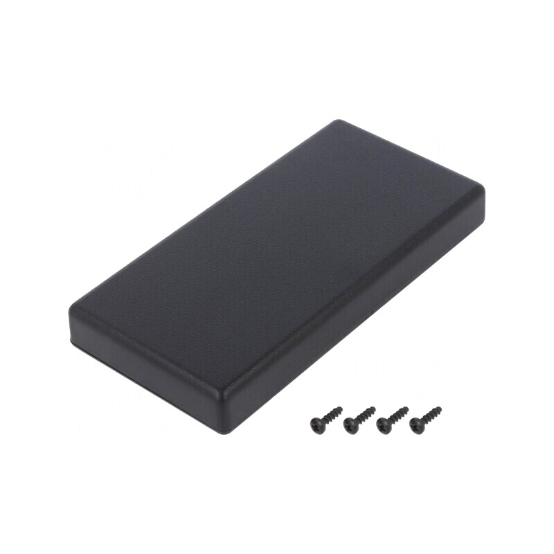 Carcasă universală SMART ABS neagră 64x128x16mm | Electronic-mag.ro | Componente Electronice