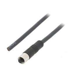 Conector M5 Mufă Mamă 3-PIN Aurit IP67 60V | Electronic-mag.ro | Componente Electronice