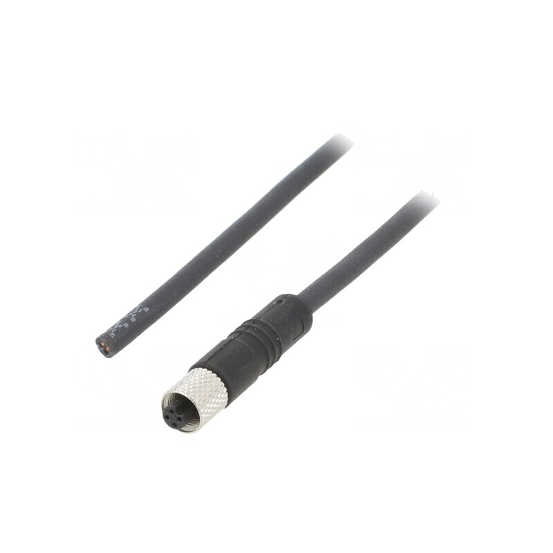 Conector M5 Mufă Mamă 3-PIN Aurit IP67 60V | Electronic-mag.ro | Componente Electronice