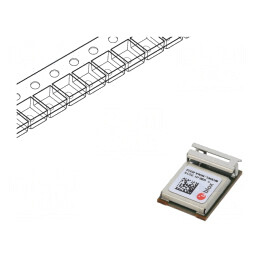 Modul: Bluetooth Low Energy | GPIO,UART | SMD | Dim: 10x14x3,8mm | 4.2 | NINA-B222-03B