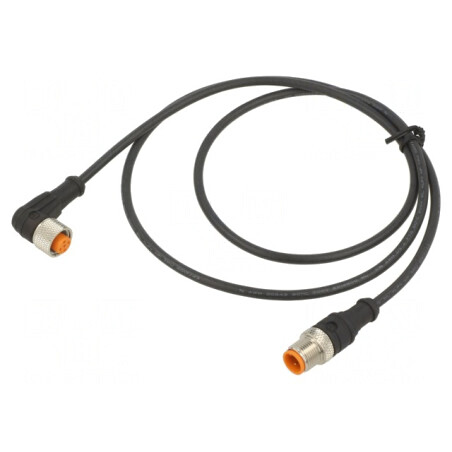 Cablu de Conectare M12 PIN 3 1m IP67 30VDC | Electronic-mag.ro | Componente Electronice