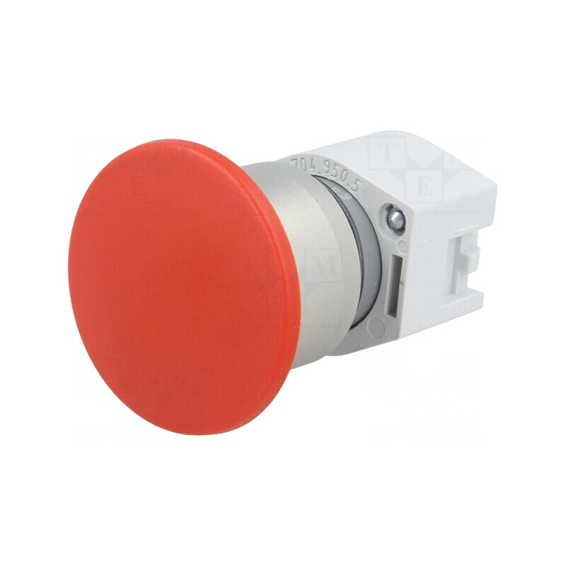 Comutator apăsare 22mm roșu | Electronic-mag.ro | Componente Electronice