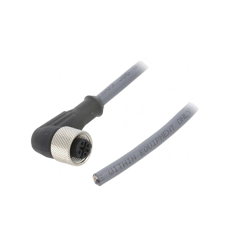 Cablu Conectare M12 4 PIN 0,6m 250VAC 2,2A | Electronic-mag.ro | Componente Electronice