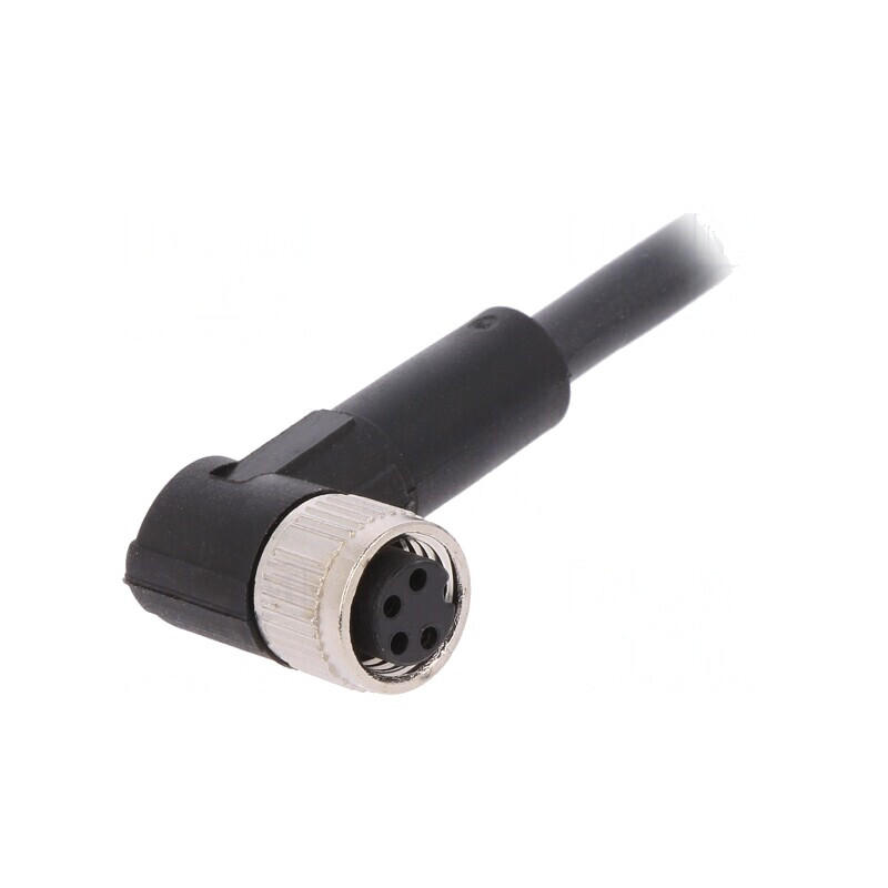 Cablu de conectare M8 4 pini unghi 5m 60VAC 4A PUR | Electronic-mag.ro | Componente Electronice