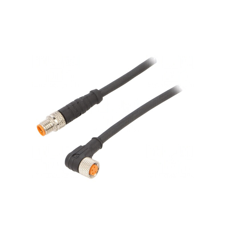 Cablu de conectare M8 4 pini 2m 50VAC 4A PUR