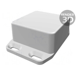 Carcasă Universală 50x50x25mm cu Lame de Fixare | Electronic-mag.ro | Componente Electronice