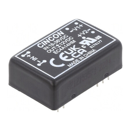 Convertor DC/DC 18-36V la 12V/-12V 5/6W | Electronic-mag.ro | Componente Electronice