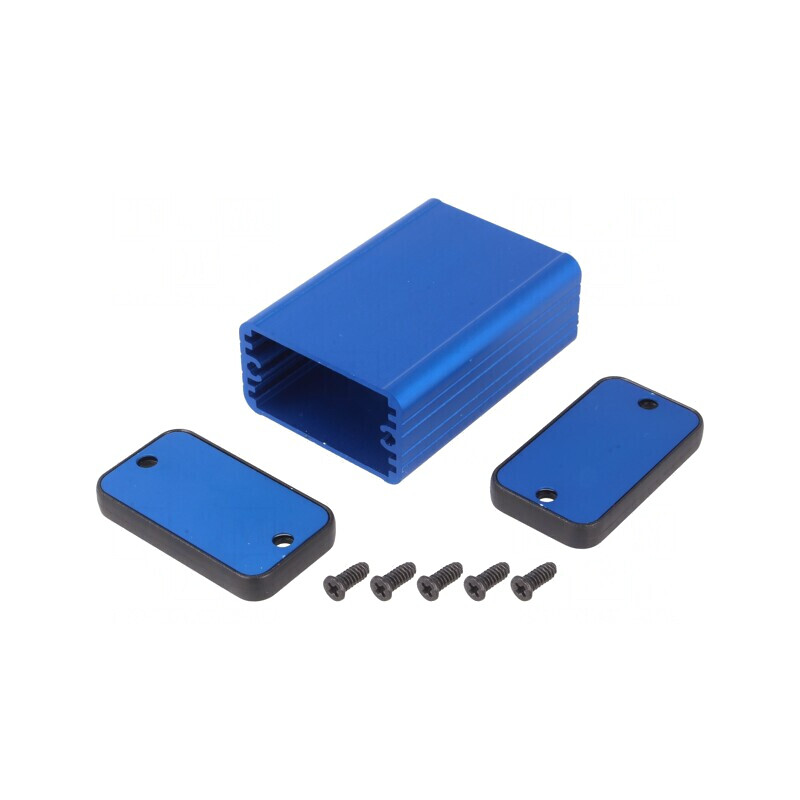 Carcasă Aluminiu Albastru 45x25x60mm | Electronic-mag.ro | Componente Electronice