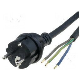 Cablu Alimentare 5m Negru 3x2,5mm2 | Electronic-mag.ro | Componente Electronice