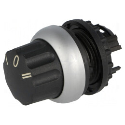 Comutator rotativ 22mm negru 3 poziții | Electronic-mag.ro | Componente Electronice