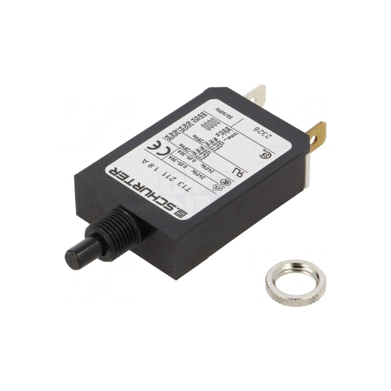 Întrerupător de Supracurent 240VAC 28VDC 1,8A SPST IP40 | Electronic-mag.ro | Componente Electronice