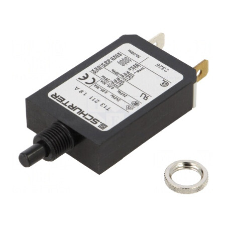 Întrerupător de Supracurent 240VAC 28VDC 1,8A SPST IP40 | Electronic-mag.ro | Componente Electronice