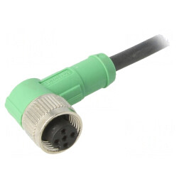 Cablu de conectare M12 5PIN unghi 3m 60VAC 4A PUR