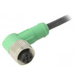 Cablu de conectare M12 5PIN unghi 3m 60VAC 4A PUR | Electronic-mag.ro | Componente Electronice