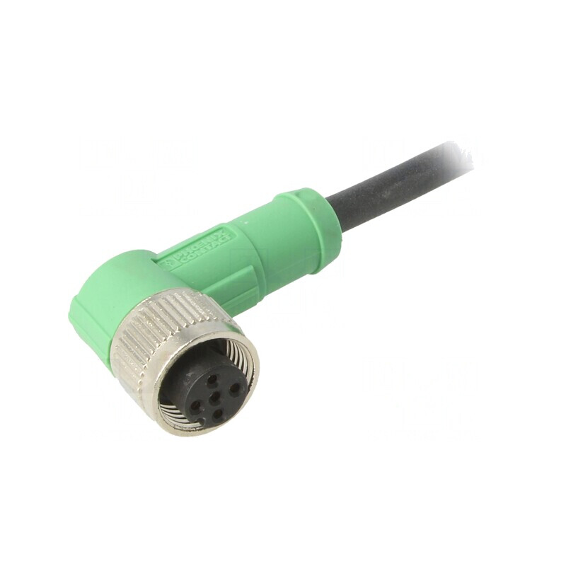 Cablu de conectare M12 5PIN unghi 3m 60VAC 4A PUR | Electronic-mag.ro | Componente Electronice