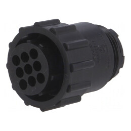 Mufă Mamă 9 PIN Etanșată CPC Series 1 pe Cablu | Electronic-mag.ro | Componente Electronice