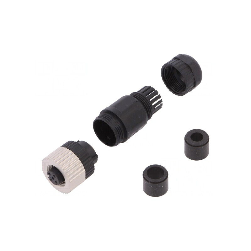 Mufă M12 5-Pin DeviceNet/CANopen IP65 Mamă pe Cablu | Electronic-mag.ro | Componente Electronice