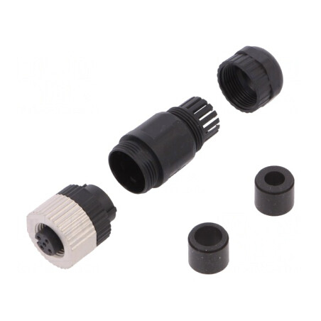 Mufă M12 5-Pin DeviceNet/CANopen IP65 Mamă pe Cablu | Electronic-mag.ro | Componente Electronice