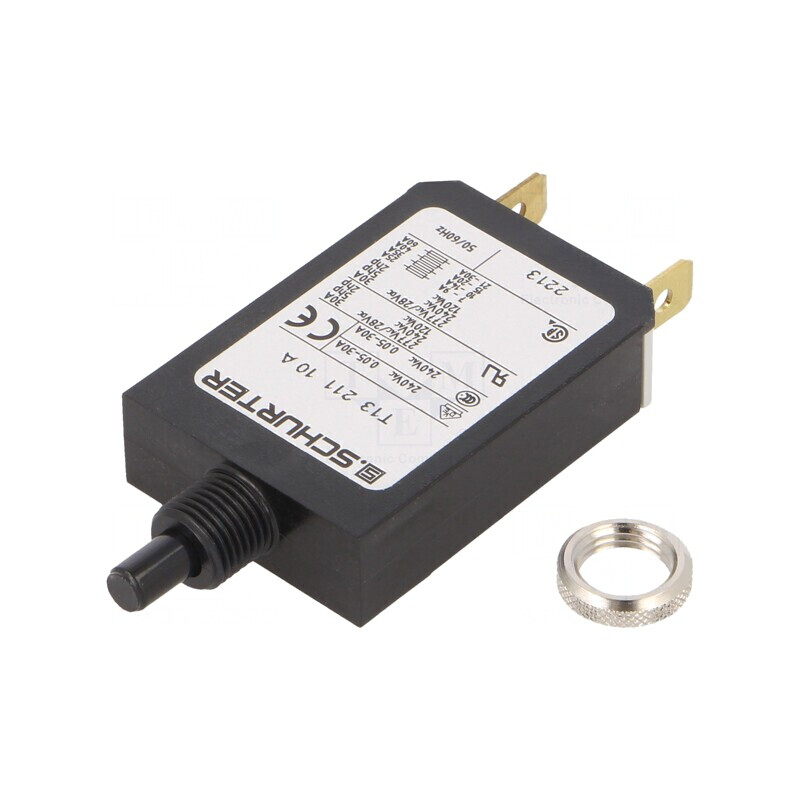 Întrerupător de Supracurent 10A SPST IP40 | Electronic-mag.ro | Componente Electronice