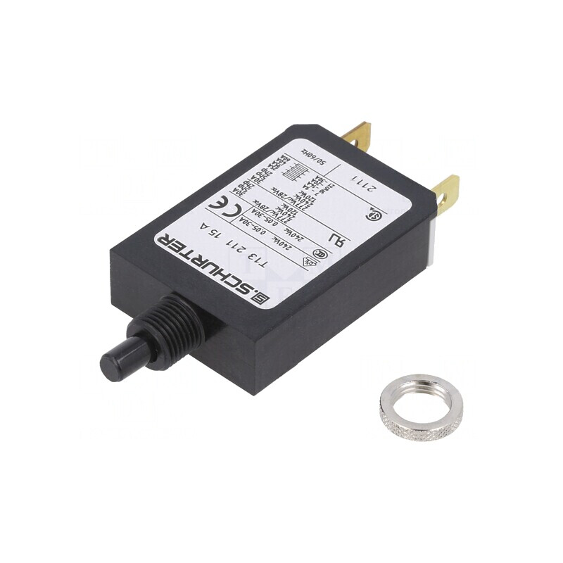 Întrerupător de Supracurent 240VAC 28VDC 15A SPST IP40 | Electronic-mag.ro | Componente Electronice Întrerupător de Supracurent 240VAC 28VDC 15A SPST IP40 | Electronic-mag.ro | Componente Electronice