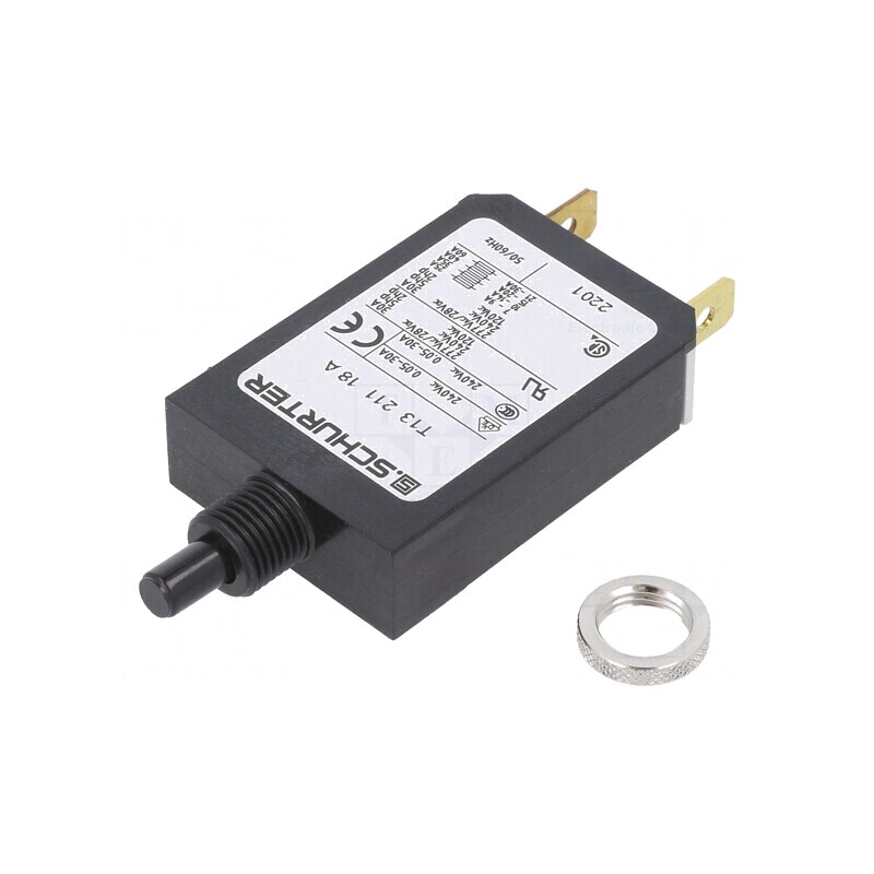 Întrerupător de supracurent 18A SPST IP40 240VAC/28VDC | Electronic-mag.ro | Componente Electronice