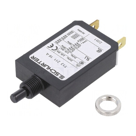 Întrerupător de supracurent 18A SPST IP40 240VAC/28VDC | Electronic-mag.ro | Componente Electronice